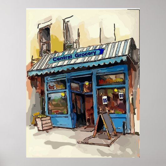 Central Grocery, Frans kwartaal Poster (Voorkant)