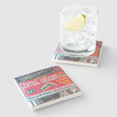 Central Grocery Store, New Orleans Stenen Onderzetter (Zijkant)