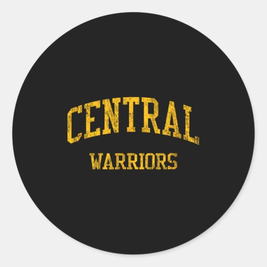 Central High School Hs Memphis Ronde Sticker (Voorkant)