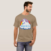 Central Intelligence Unicorn Rainbow Cloud friend T-shirt (Voorkant volledig)