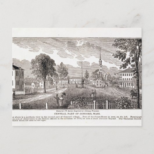 Central of Concord, uit 'Historisch' Briefkaart (Voorkant)