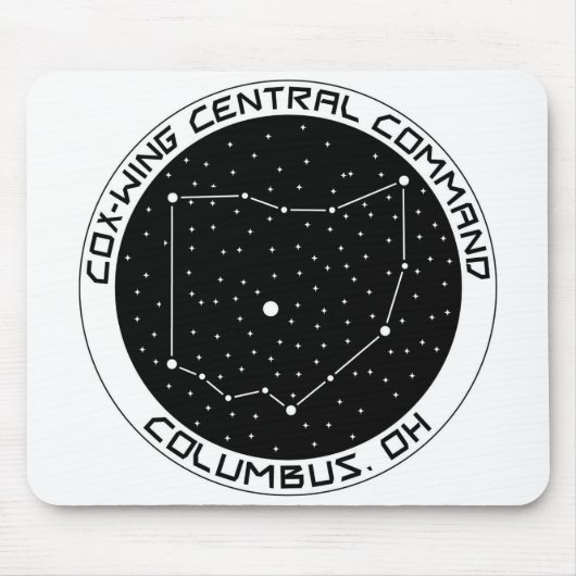 Central Ohio X-Wing Command Mousepad Muismat (Voorkant)