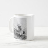 Central Pacific Railroad Cape Horn California Koffiemok (Voorkant links)