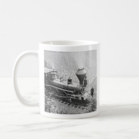 Central Pacific Railroad Cape Horn California Koffiemok (Links)