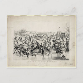 Central Park, 1862, Currier & Ives Briefkaart