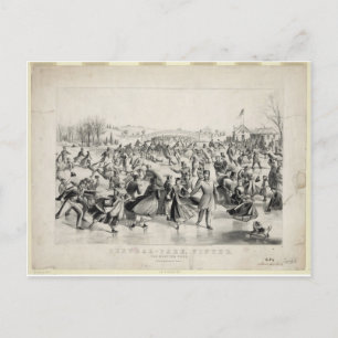 Central Park, 1862, Currier & Ives Briefkaart