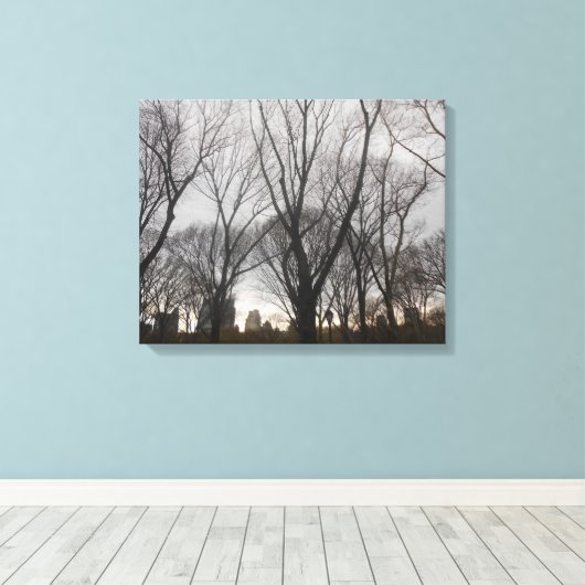 Central Park-1 Canvas Afdruk (Insitu (Houten vloer))