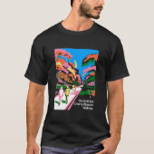 Central Park Abstracte Pop Art Poster T-shirt (Voorkant)