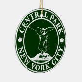 Central Park Angel Keramisch Ornament (Rechts)