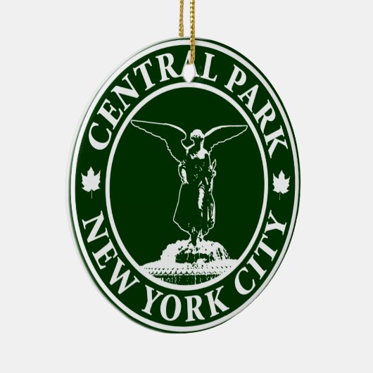 Central Park Angel Keramisch Ornament (Rechts)