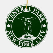 Central Park Angel Keramisch Ornament (Voorkant)