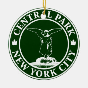 Central Park Angel Keramisch Ornament