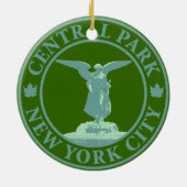 Central Park Angel Keramisch Ornament (Achterkant)