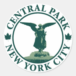 Central Park Angel Ronde Sticker