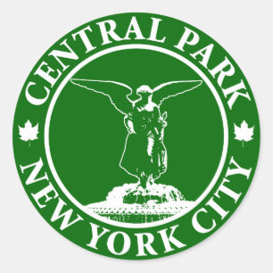 Central Park Angel Ronde Sticker