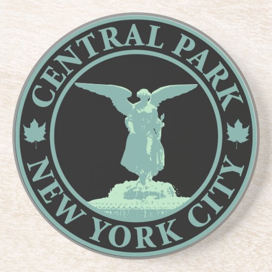 Central Park Angel Zandsteen Onderzetter (Voorkant)