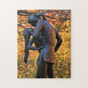 Central Park Autumn: Romeo & Juliet Statue 01 Legpuzzel