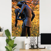 Central Park Autumn: Romeo & Juliet Statue 01 Poster (Thuiskantoor)