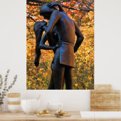 Central Park Autumn: Romeo & Juliet Statue 01 Poster (Keuken)