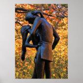 Central Park Autumn: Romeo & Juliet Statue 01 Poster (Voorkant)