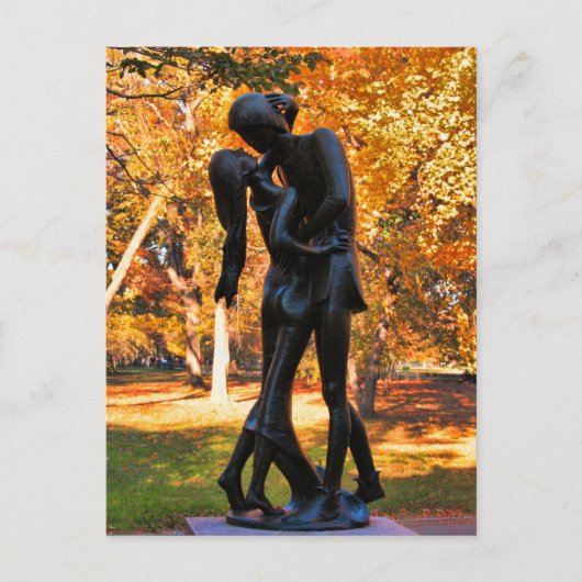 Central Park Autumn: Romeo & Juliet Statue 02 Briefkaart (Voorkant)