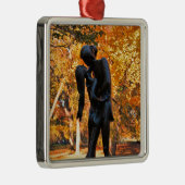 Central Park Autumn: Romeo & Juliet Statue 02 Metalen Ornament (Rechts)