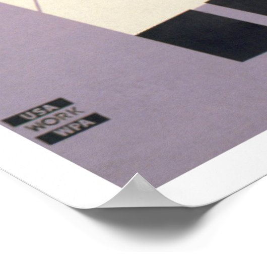 Central Park Barber Shop 1937 WPA Poster (Hoek)