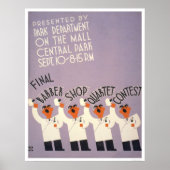 Central Park Barber Shop 1937 WPA Poster (Voorkant)