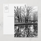 Central Park Black and White Landscape Photo Briefkaart (Voorkant / Achterkant)
