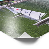 Central Park Boat Pond Foto Afdruk (Hoek)