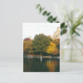 Central Park Boat Pond in het najaar Briefkaart (Staand voorkant)