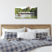 Central Park Boathouse Canvas Afdruk (Insitu (Slaapkamer))