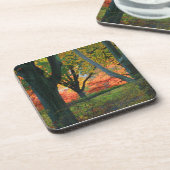 Central Park: bomen dragen hun herfstfinest 02 Drankjes Onderzetter (Linkerzijde)