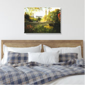 Central Park - Boogbrug - Herfst Canvas Afdruk (Insitu (Slaapkamer))