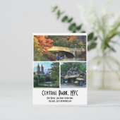 Central Park: Bow Bridge, San Remo, Alice in... Briefkaart (Staand voorkant)
