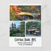 Central Park: Bow Bridge, San Remo, Alice in... Briefkaart (Voorkant)