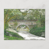 Central Park Bridge en pad Briefkaart (Voorkant)