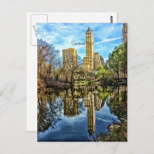 Central Park Briefkaart (Voorkant / Achterkant)