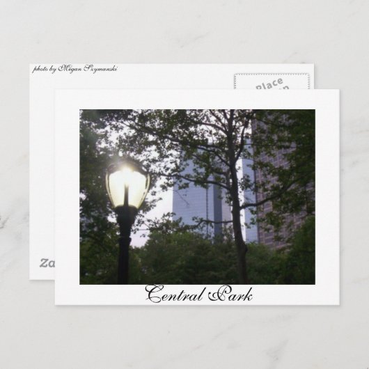 Central Park Briefkaart (Voorkant / Achterkant)