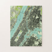  Central Park & Bronx NY Map (1947) Legpuzzel (Verticaal)