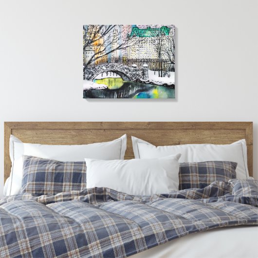 Central Park Canvas Afdruk (Insitu (Slaapkamer))