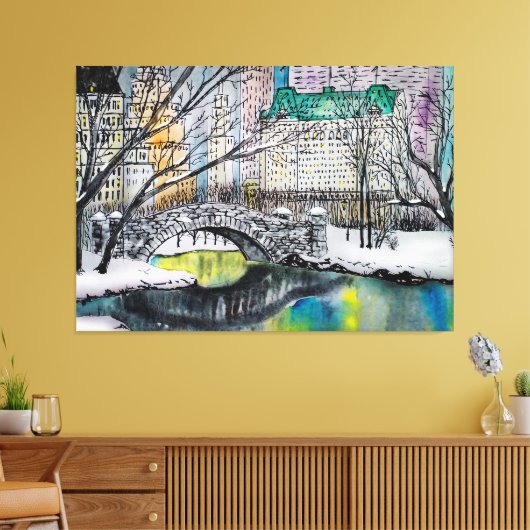 Central Park Canvas Afdruk (Insitu (Woonkamer))