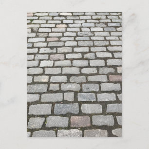 Central Park Cobblestone Stone Pathway NYC Foto Briefkaart