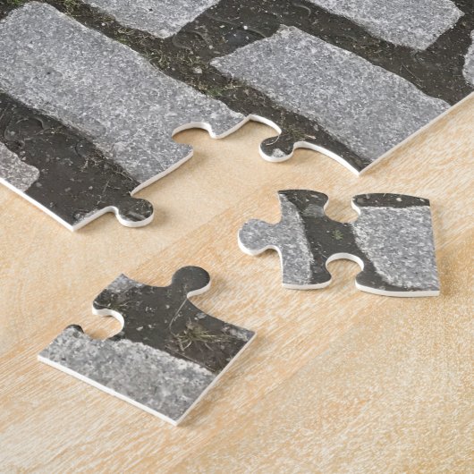 Central Park Cobblestone Stone Pathway NYC Foto Legpuzzel (Zijkant)