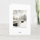 Central Park - de Vakantie van New York Feestdagen Kaart (Achterkant)