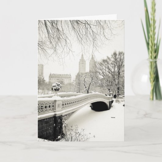 Central Park - de Vakantie van New York Feestdagen Kaart (Voorkant)
