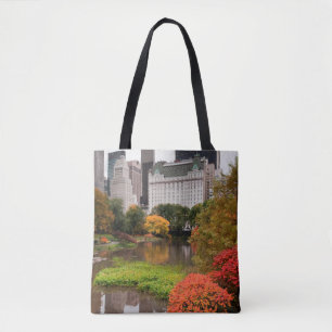 Central Park in herfstzakken Tote Bag
