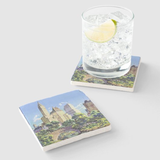 Central Park in New York Stenen Onderzetter (Zijkant)