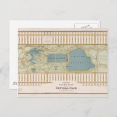 Central Park kaart New York City (Voorkant / Achterkant)