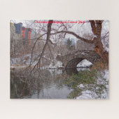 Central Park.kerstgroeten Legpuzzel (Horizontaal)